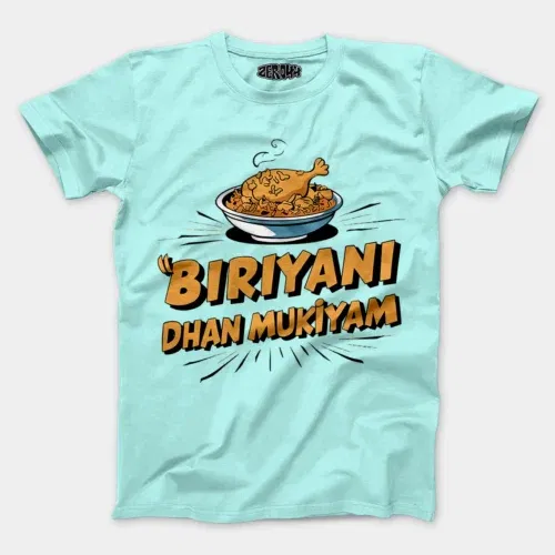 Biriyani dhan mukiyam men/unisex t-shirt in mint color