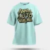 Anna Auto Varuma Men/Unisex Oversized T-Shirt in Mint Color