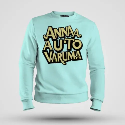 Anna auto varuma men/unisex sweatshirt in mint color