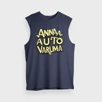 Anna Auto Varuma Men/Unisex Tank Top in Navy Blue Color