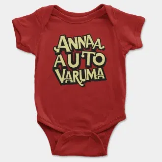 Anna Auto Varuma Onesie/Romper in Red Color