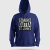 Straight Outta St. Johns Men/Unisex Hoodie in Royal Blue Color