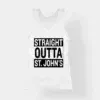 Straight Outta St. Johns Women's Tank Top in White Color