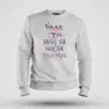 Naan 7Th Pass Na, Neenge Sslc Fail Men/Unisex Sweatshirt in White Color