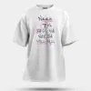 Naan 7Th Pass Na, Neenge Sslc Fail Men/Unisex Oversized T-Shirt in White Color