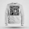 Straight Outta St. Johns Men/Unisex Sweatshirt in White Color