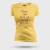 Naan 7Th Pass Na, Neenge Sslc Fail Women's T-Shirt in Yellow Color