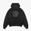 Straight Outta Mummy Tummy Men/Unisex Acid Wash Hoodie in Black Color