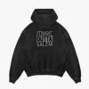 Straight Outta Salem Men/Unisex Acid Wash Hoodie in Black Color