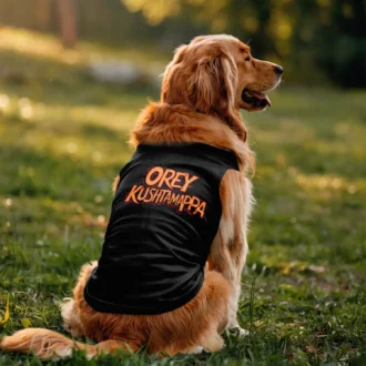 Ore Kushtamappa Dog Tank in Black Color
