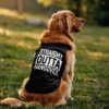 Straight Outta Hangover Dog Tank in Black Color