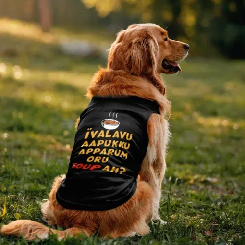 Ivalavu aapukku apparum oru soup ah? Dog tank in black color