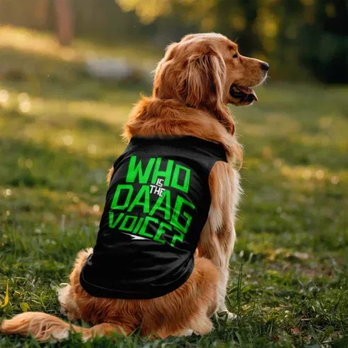 Who is the daag voice dog tank in black color