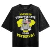 Naayu Ku Peru Vachaye Soru Vachaye Men/Unisex Acid Wash Oversized T-Shirt in Black Color