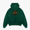 Naan Apudiye Shoooock Aayitten Men/Unisex Acid Wash Hoodie in Bottle Green Color