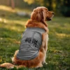 Hukum (Black) Dog Tank in Grey Melange Color