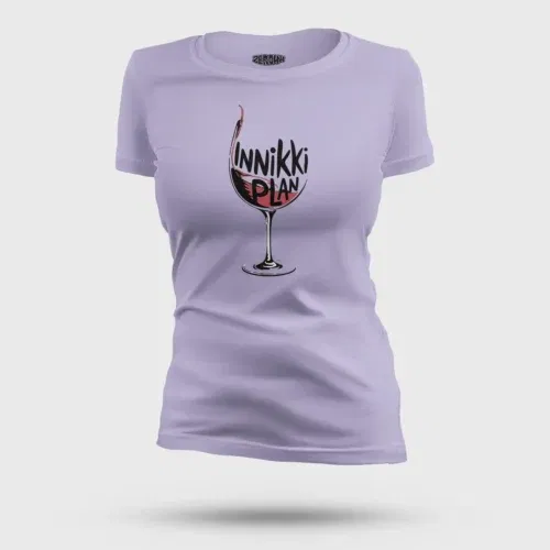 Innikki plan - wine women's t-shirt in lavender color