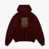 Excuse Me Please Is A Phrase, OHTA Navuru Da is an Emotion Men/Unisex Acid Wash Hoodie in Maroon Color
