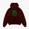 Who Is The Daag Voice Men/Unisex Acid Wash Hoodie in Maroon Color