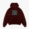 Straight Outta Marina Men/Unisex Acid Wash Hoodie in Maroon Color