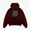 Straight Outta High Court Men/Unisex Acid Wash Hoodie in Maroon Color