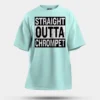 Straight Outta Chrompet Men/Unisex Oversized T-Shirt in Mint Color