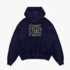 Straight Outta IIT Madras Men/Unisex Acid Wash Hoodie in Navy Blue Color