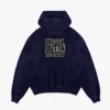 Straight Outta Don Bosco Men/Unisex Acid Wash Hoodie in Navy Blue Color