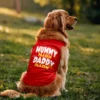 Mummy Paavam, Daddy Also Paavam Dog Tank in Red Color