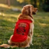 Andha Kelviya Enna Pathu Yenda Ketta Dog Tank in Red Color