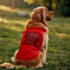 Yaaru Da Avan Mind Puck Panardu Dog Tank in Red Color