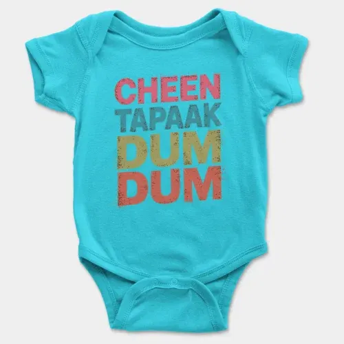 Cheen tapaak dum dum onesie/romper in skyblue color