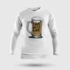 Save Water And Have Sarakku Men/Unisex Long Sleeve T-Shirt in White Color