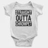 Straight Outta Chrompet Onesie/Romper in White Color