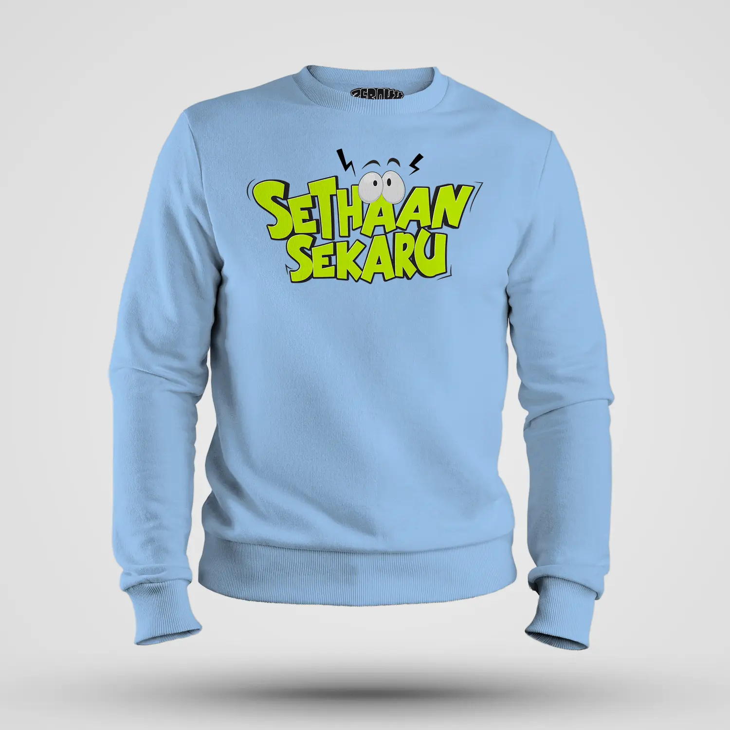 Sethaan Sekaru Men/Unisex Sweatshirt in Baby Blue Color