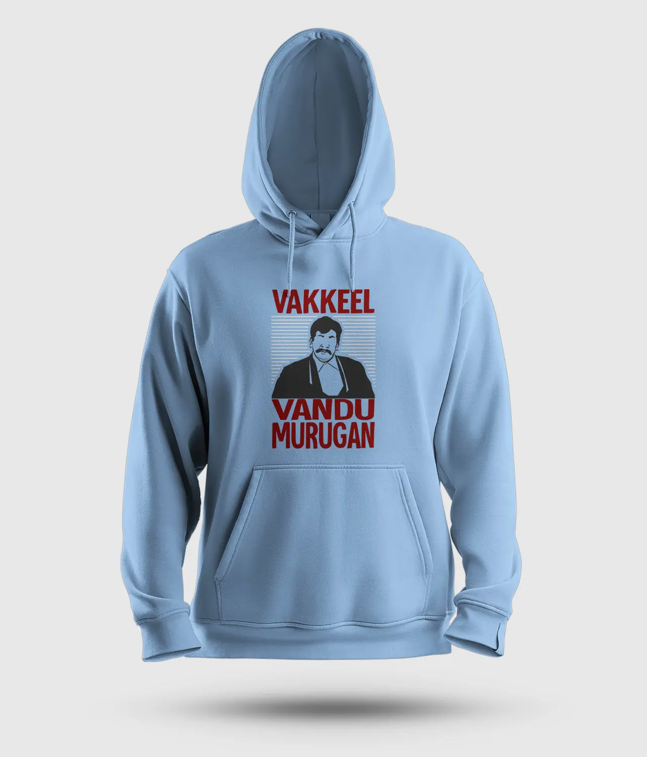 Vakeel Vandu Murugan Men/Unisex Hoodie in Baby Blue Color