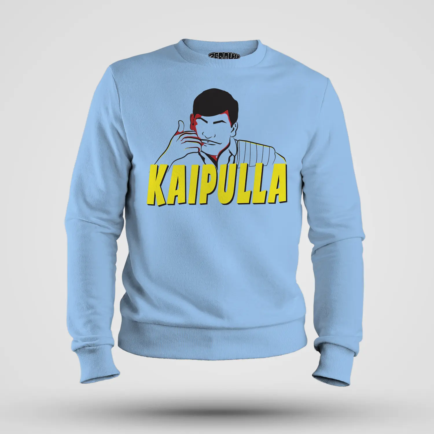 Kaipulla Men/Unisex Sweatshirt in Baby Blue Color