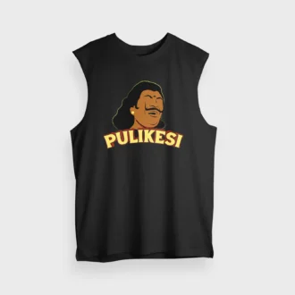 Pulikesi Men/Unisex Tank Top in Black Color
