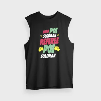 Avan Poi Soldran Referee, Poi Soldran Men/Unisex Tank Top in Black Color
