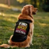 If Only I Could Replace Relatives With Pets Dog Tank in Black Color