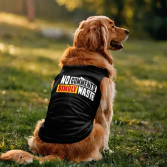 No Comments Simbly Waste Dog Tank in Black Color
