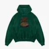 Biriyani Dhan Mukhiyam Veg Men/Unisex Acid Wash Hoodie in Bottle Green Color
