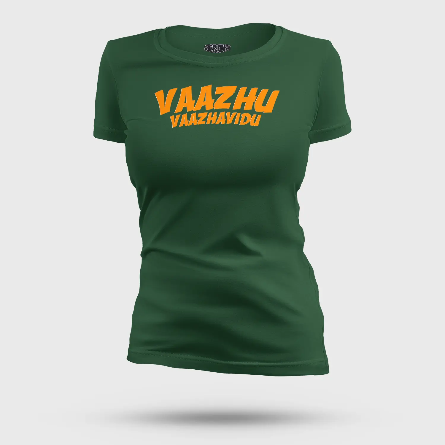 Vaazhu Vaazhavidu Women's T-Shirt in Bottle Green Color