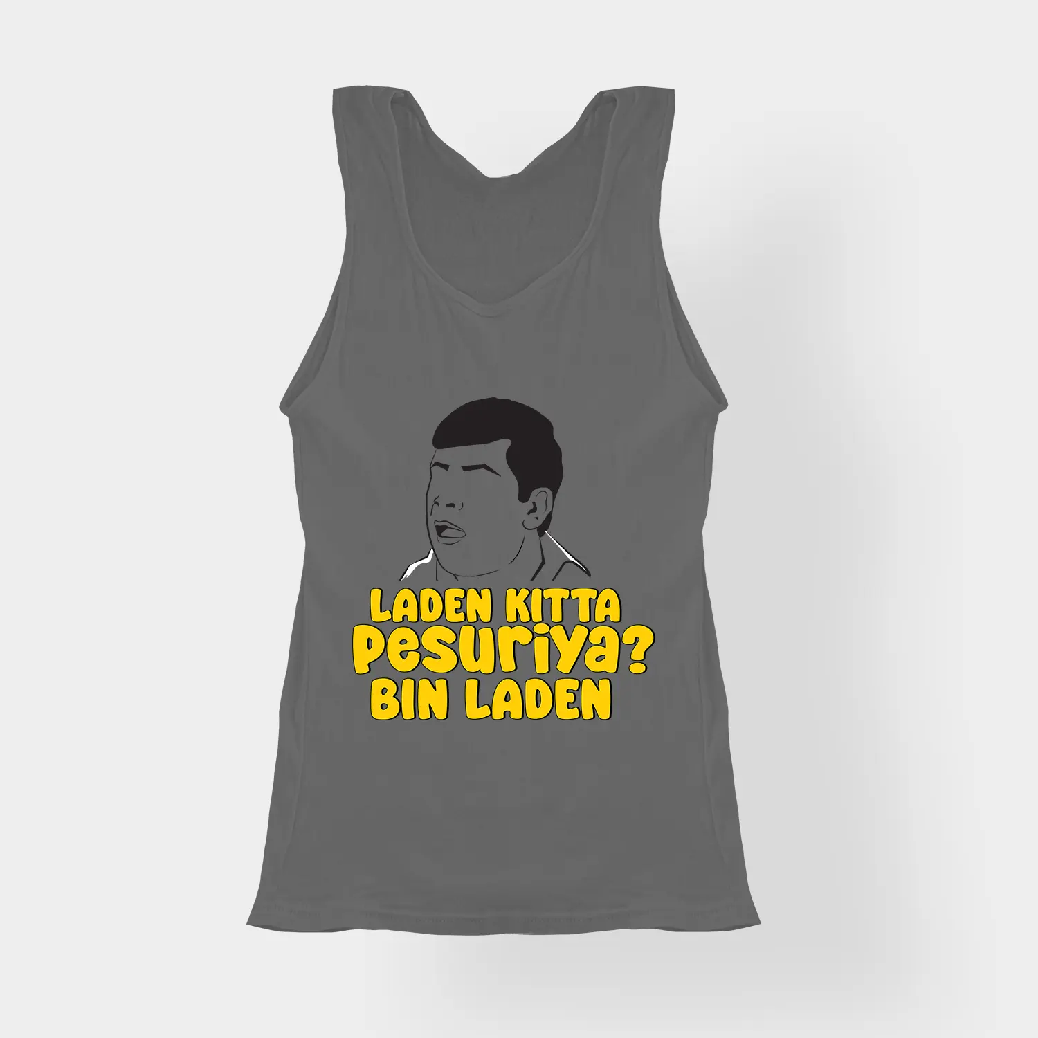Laden Kitta Pesuriya, Bin Laden Women's Tank Top in Charcoal Melange Color