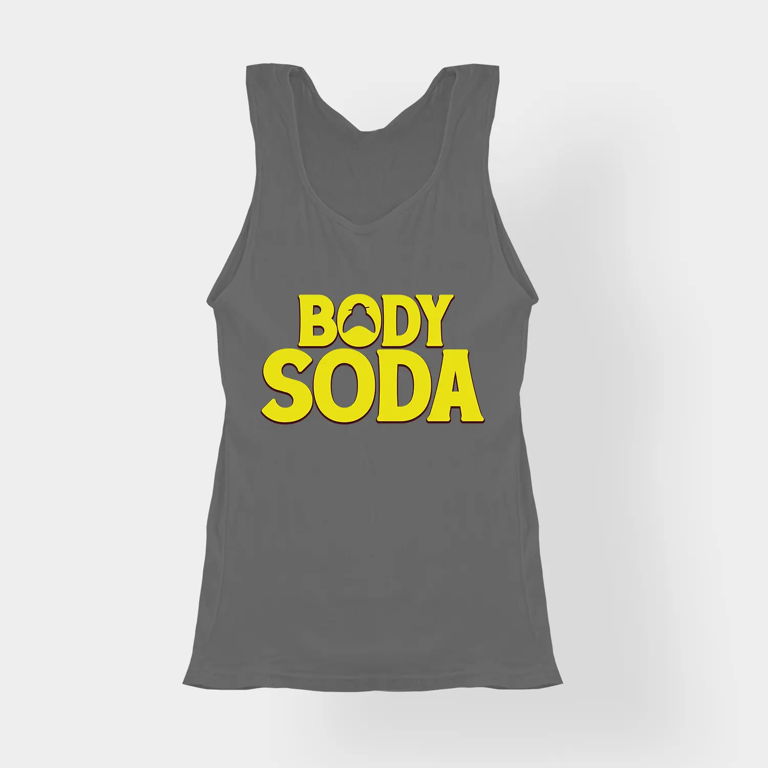 Body Soda Women's Tank Top in Charcoal Melange Color