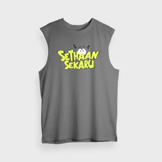 Sethaan Sekaru Men/Unisex Tank Top in Charcoal Melange Color