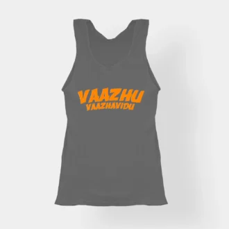 Vaazhu Vaazhavidu Women's Tank Top in Charcoal Melange Color
