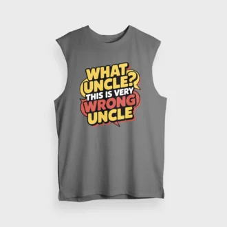 Why Uncle, This Is Very Wrong Uncle Men/Unisex Tank Top in Charcoal Melange Color