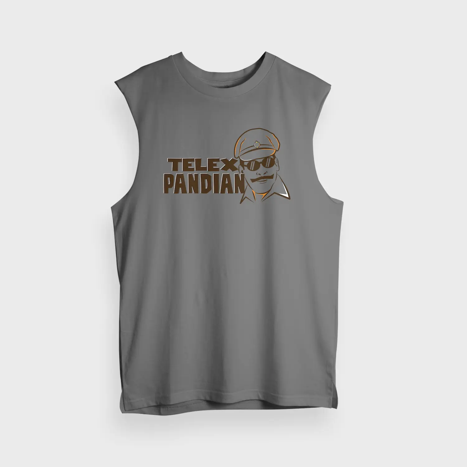 Telex Pandian Men/Unisex Tank Top in Charcoal Melange Color