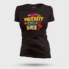 Yov Military, Nee Enga Ya Inga Women's T-Shirt in Coffee Brown Color